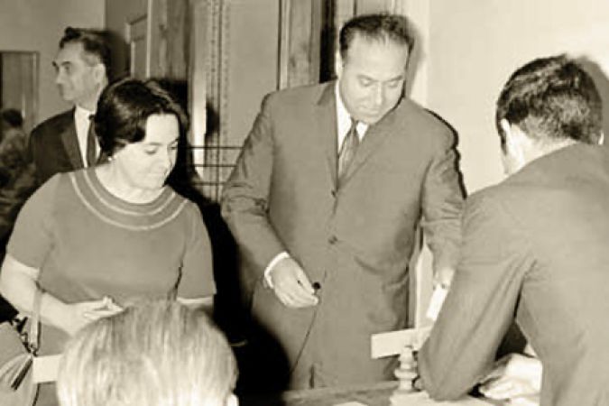 Seçki məntəqəsində, 14 iyun 1970.