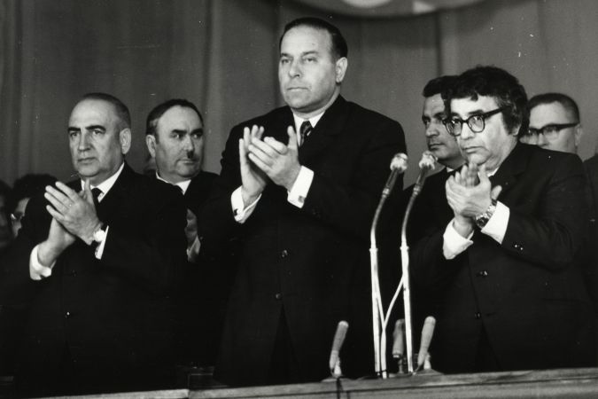 Üzeyir Hacıbəyov adına Azərbaycan Dövlət Konservatoriyasının 50 illik yubileyində, 19 aprel 1972.