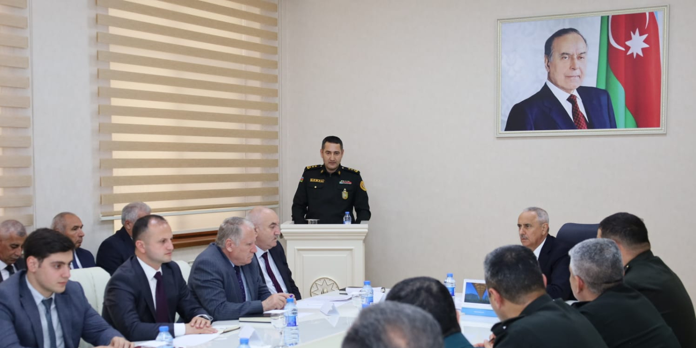 Qusar Rayon İcra Hakimiyyətində ixrac neft-qaz boru kəmərlərinin təhlükəsizliyi ilə bağlı iclas keçirilmişdir