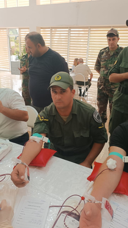 SOMDA-nın Ucar regional idarəsinin hərbi qulluqçuları qan vermə aksiyasında iştirak edib.