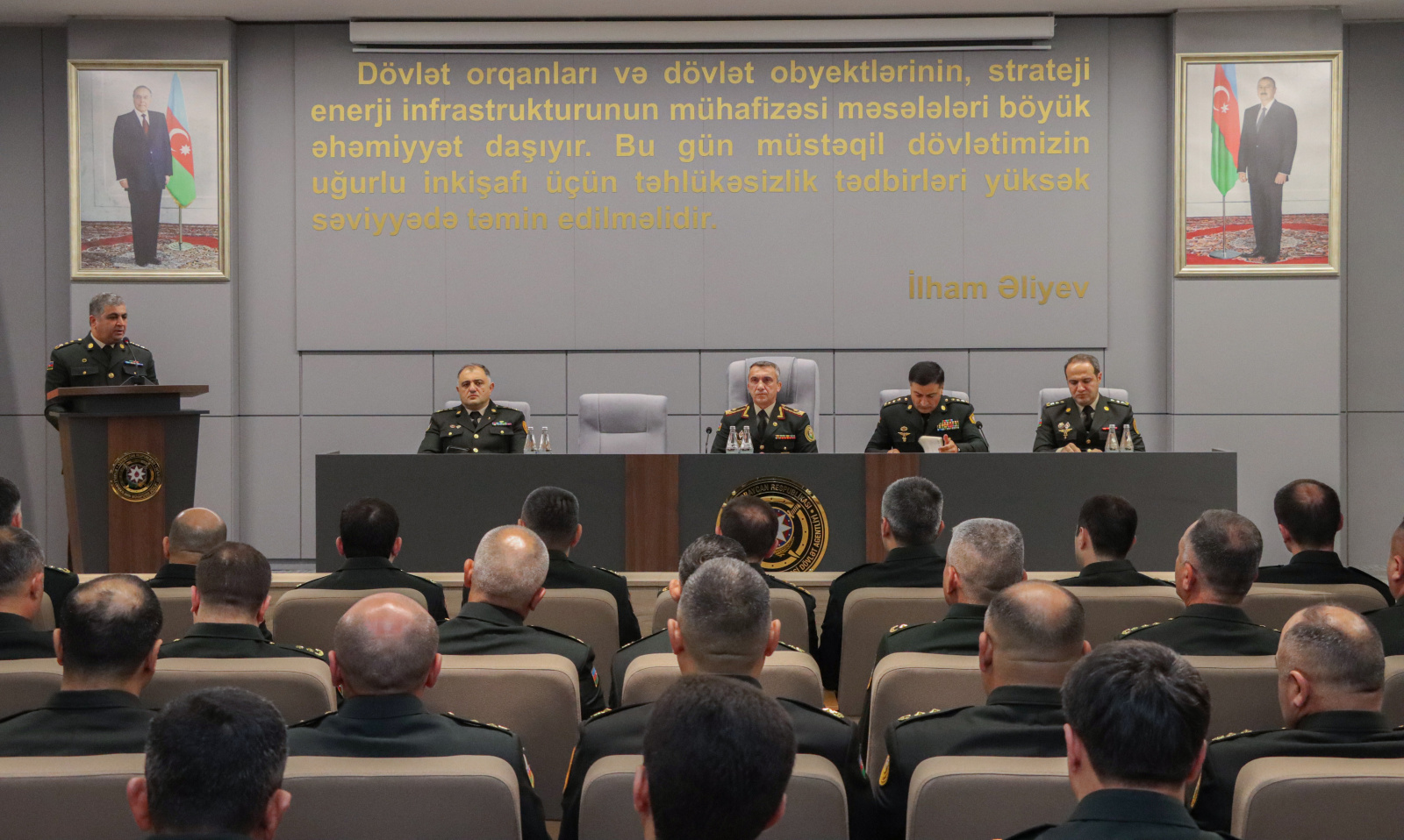 Strateji Obyektlərin Mühafizəsi Dövlət Agentliyində hesabat iclası keçirilib